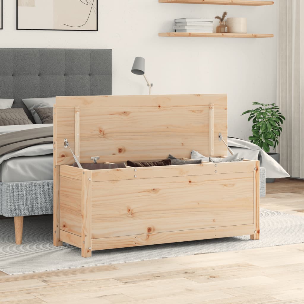 Sitzbank 80x41x77 cm Massivholz Kiefer