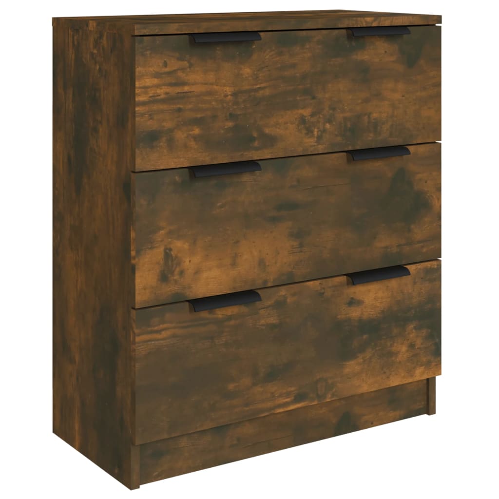 3-tlg. Sideboards Weiß Holzwerkstoff