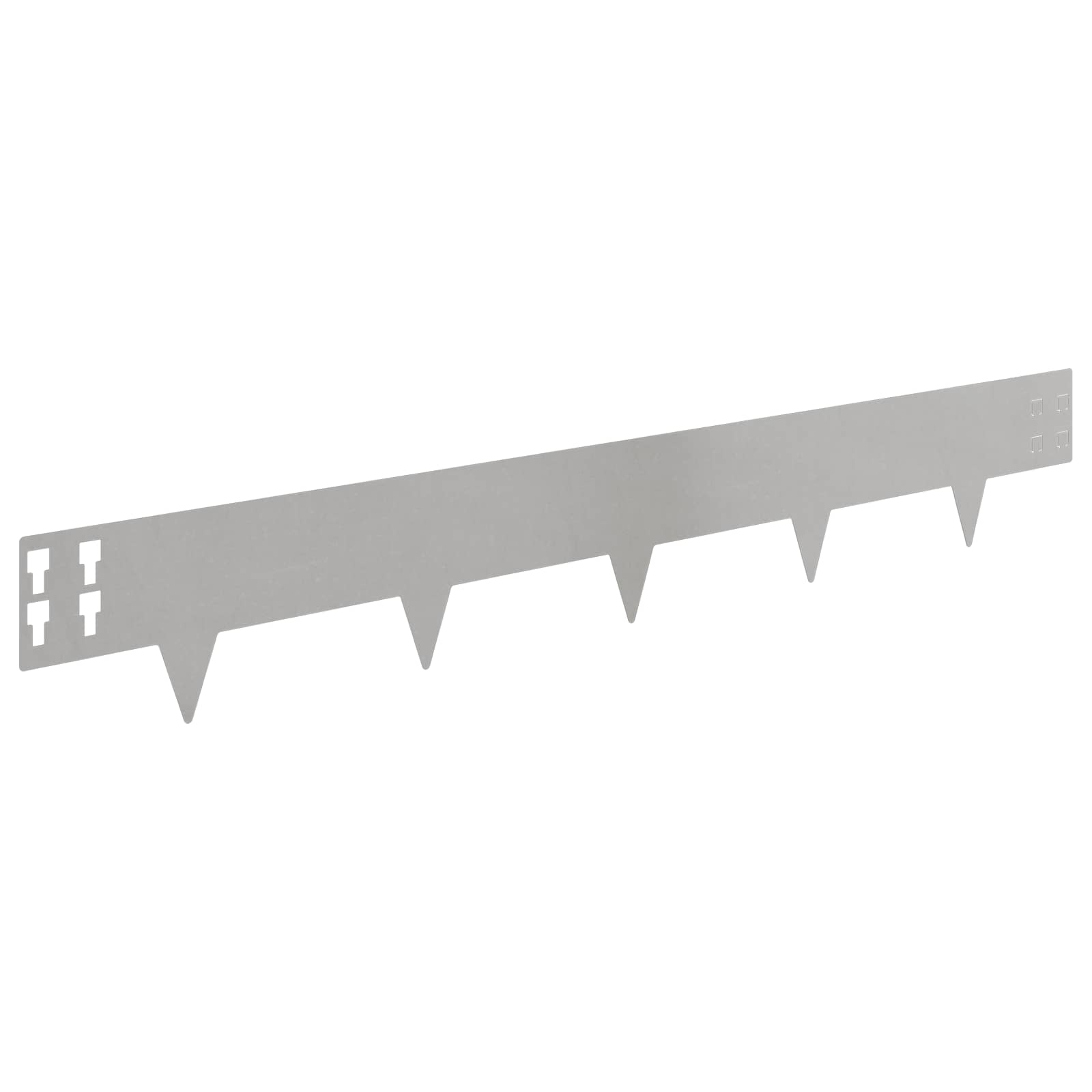 Raseneinfassung 10 pcs 100 x 12 cm Stahl Schwarz
