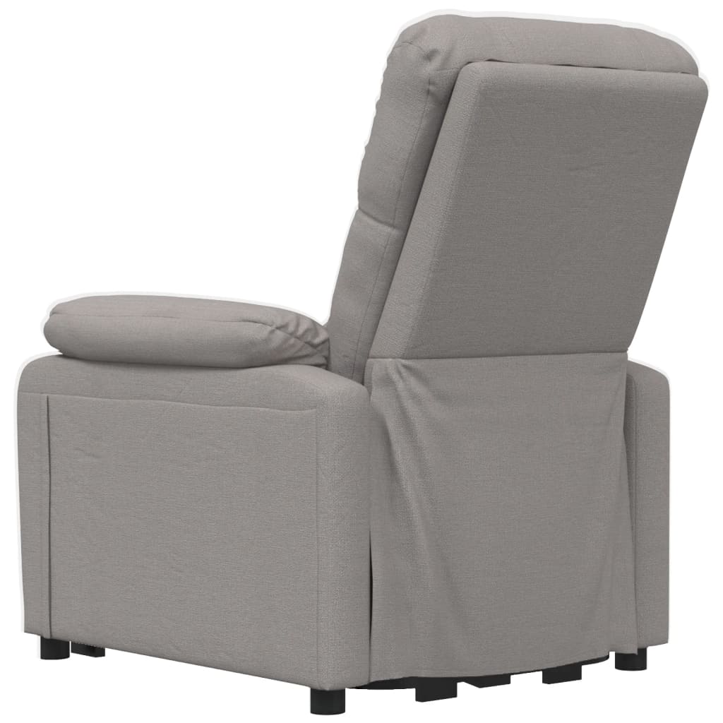 Massagesessel Elektrisch Dunkelgrau Stoff