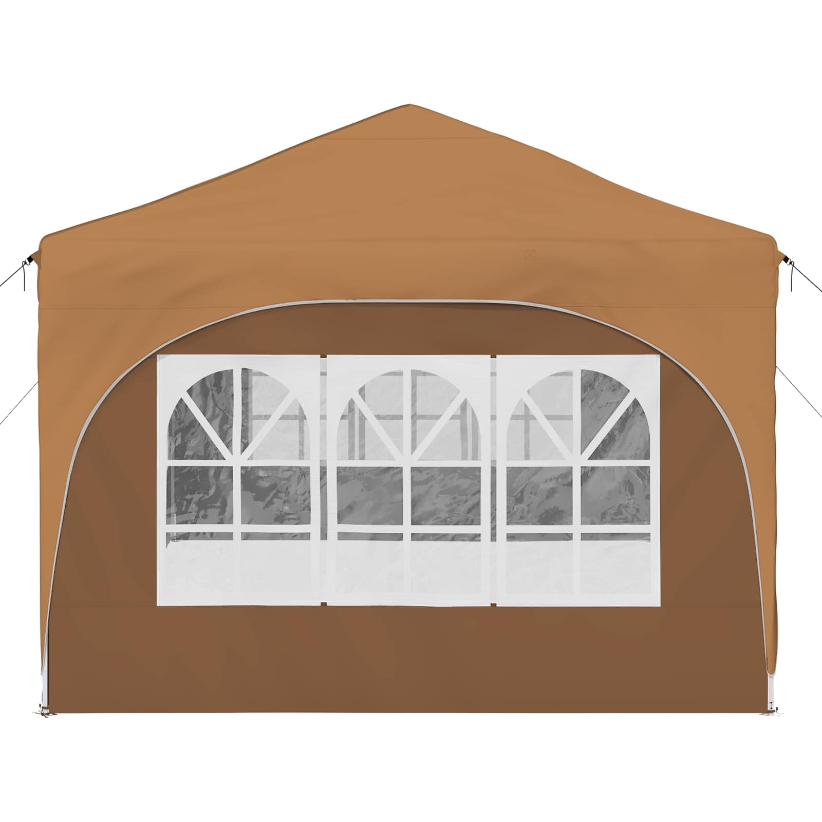 Pop-up Partyzelt 575 x 288 x 245 cm Creme Oxford-Stoff