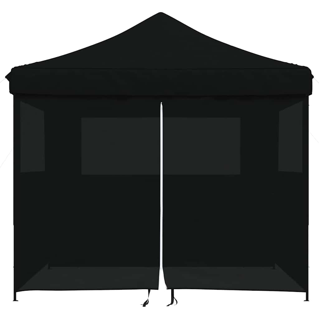 Partyzelt Faltbar Pop-Up Schwarz 292x292x315 cm