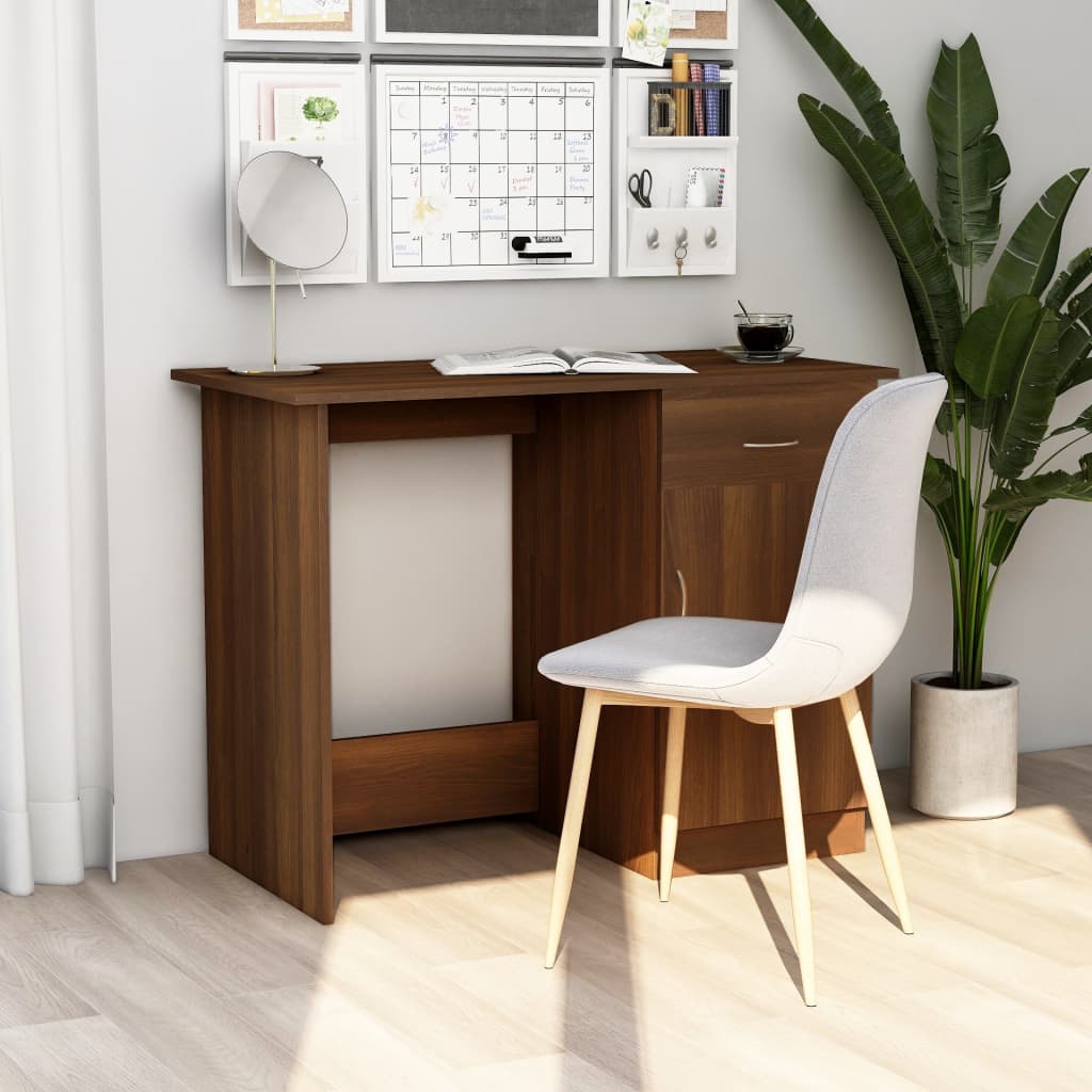 Schreibtisch Weiß 100×50×76 cm Holzwerkstoff