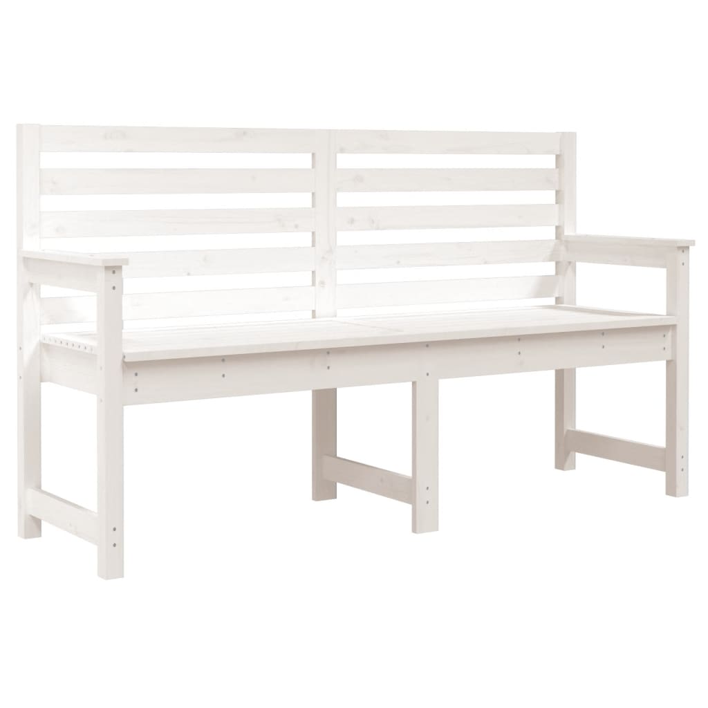 Gartenbank Grau 109x48x91,5 cm Massivholz Kiefer
