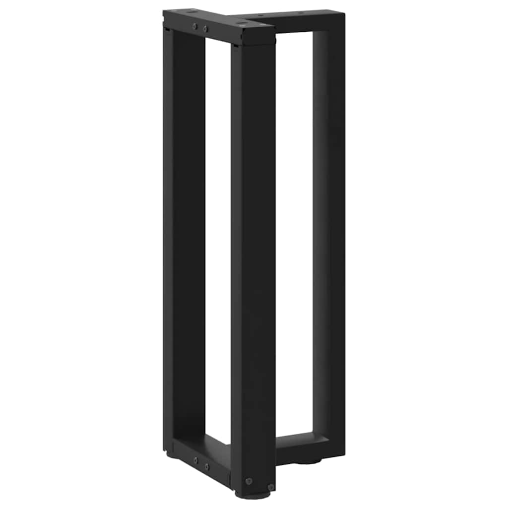 Couchtischbeine T-Form 2 Stk. Schwarz 30x25x(30-31) cm Stahl