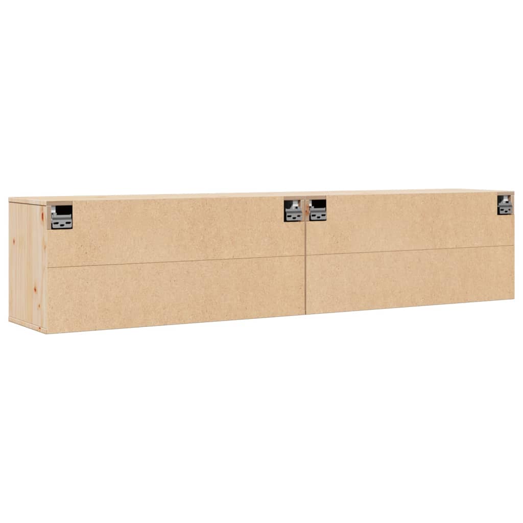 Wandschrank 80x30x35 cm Massivholz Kiefer