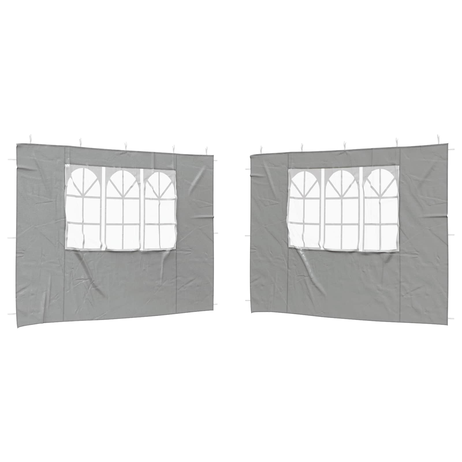 Party Zelt Seitenteil 2 pcs 300 x 195 cm Rot PE und Stahl