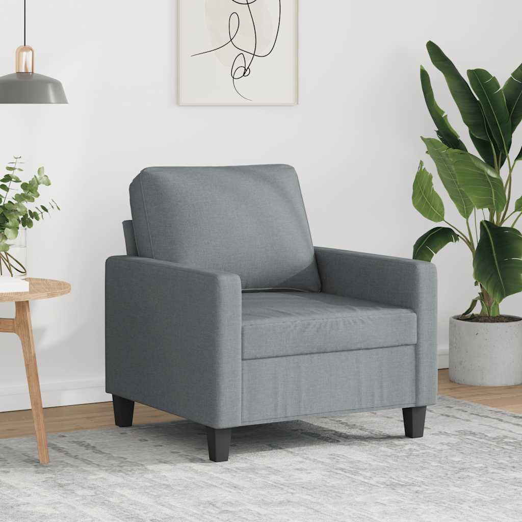 3-Sitzer-Sofa Hellgrau 180 cm Stoff