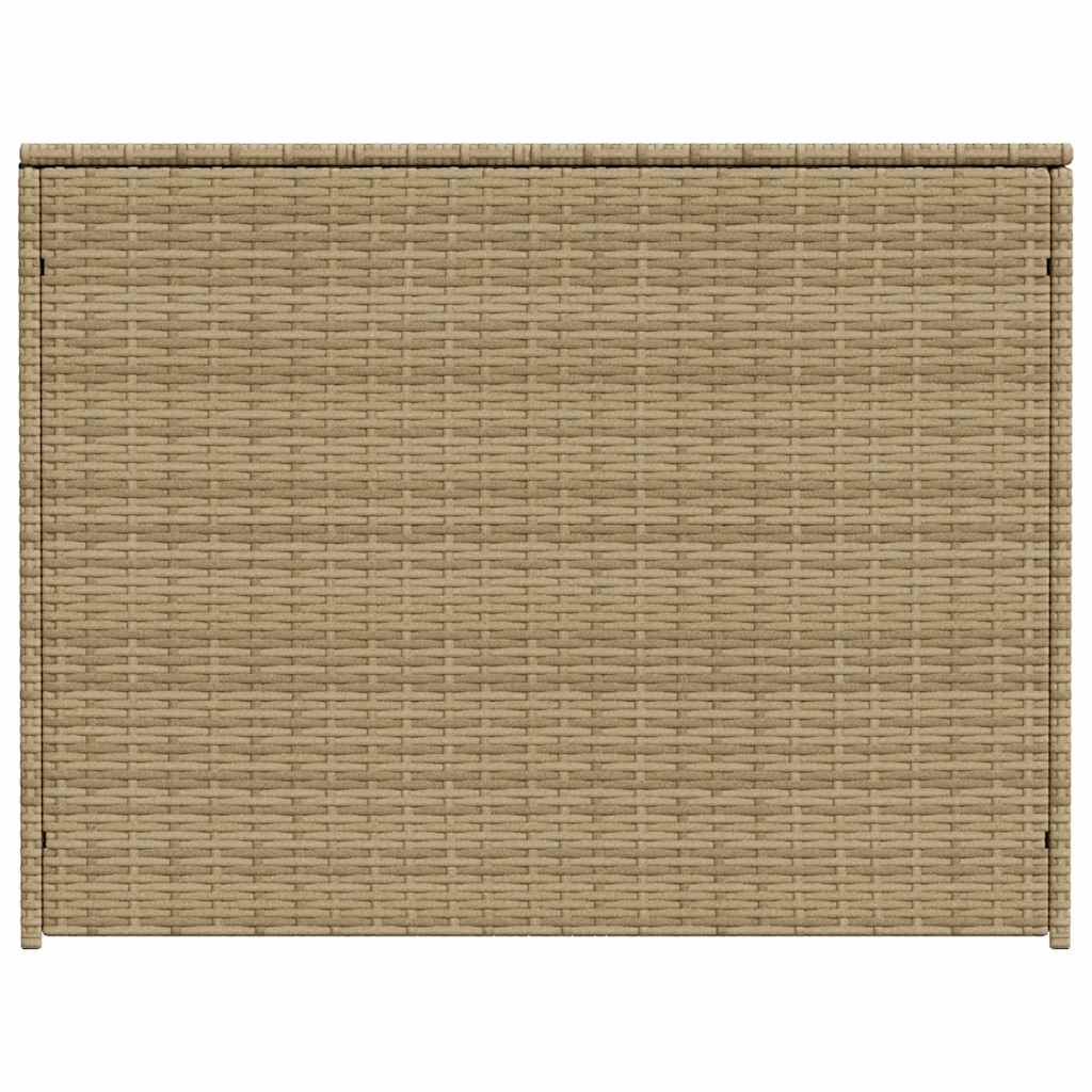 Gartentruhe Schwarz 283L Poly Rattan