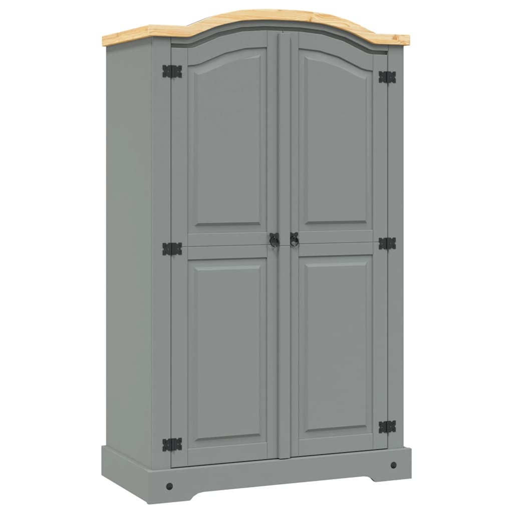 Kleiderschrank Mexiko-Stil Kiefernholz 2 Türen
