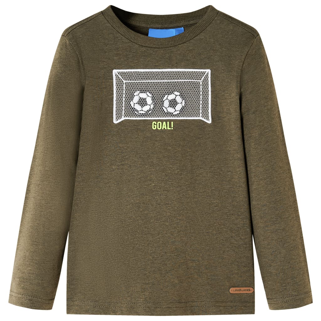Kinder-Langarmshirt Hellorange 104