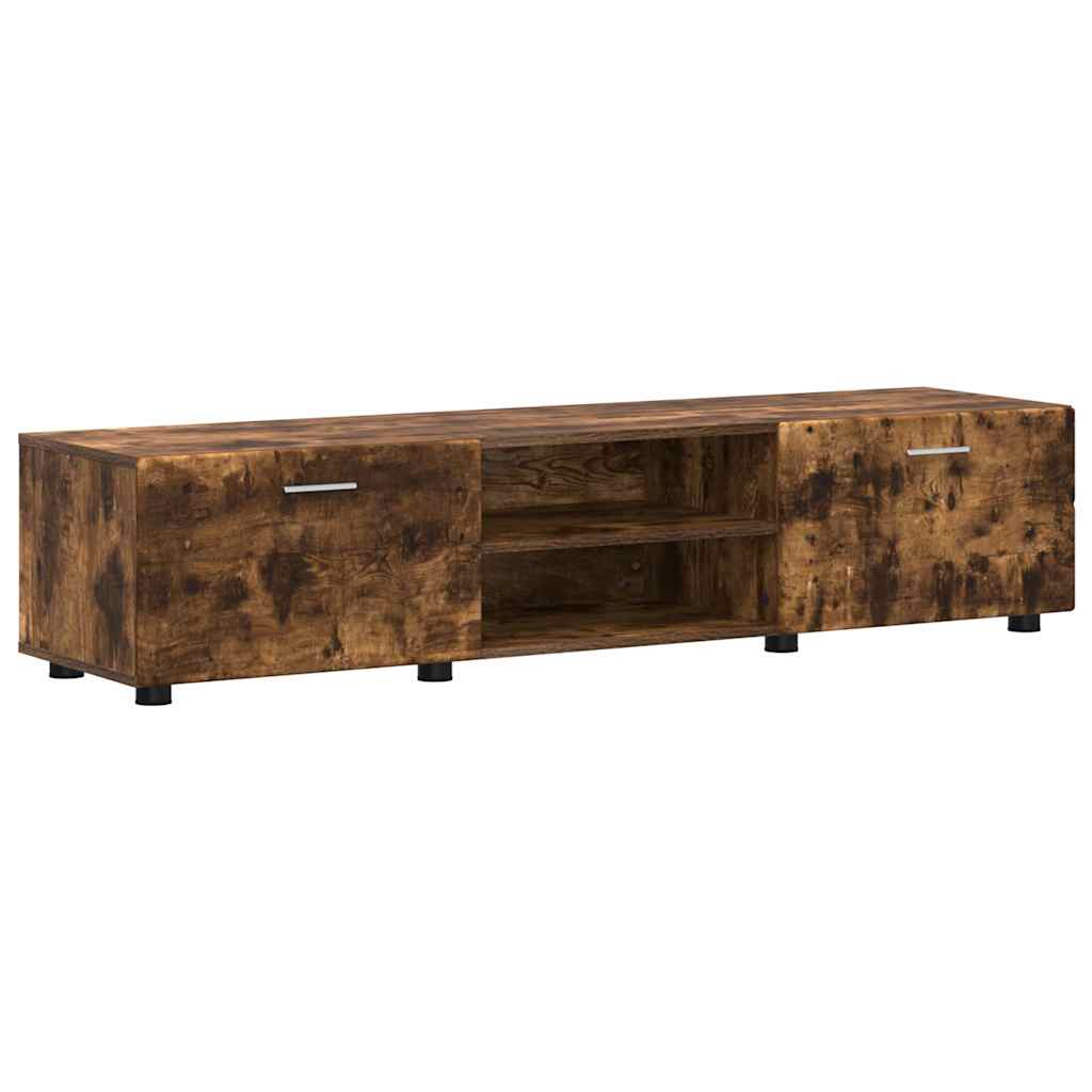 Highboard mit Regal FLORIN Weiß 60 x 35 x 182 cm Holzwerkstoff