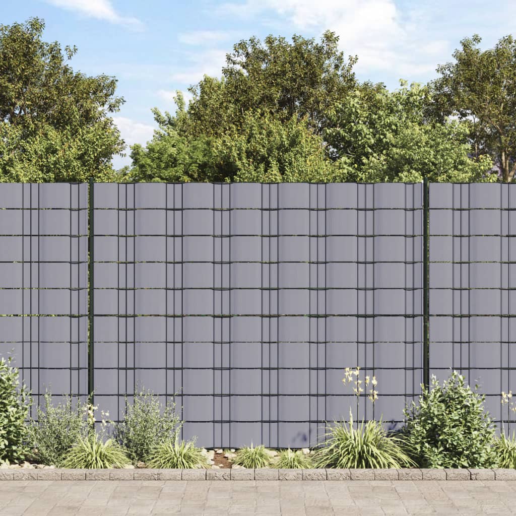 Garten-Sichtschutz 4 Stk. PVC 35x0,19 m Grün