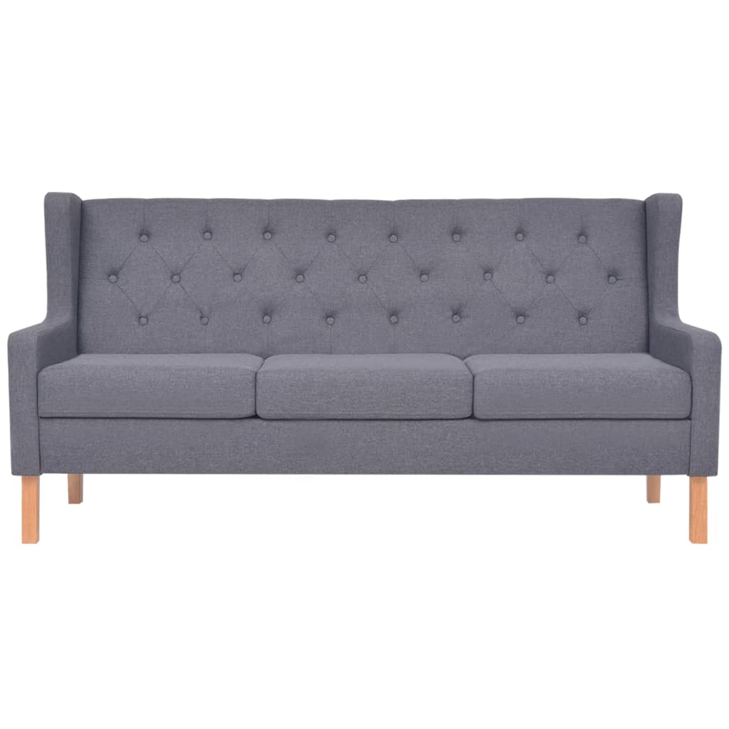 2-Sitzer Sofa Stoff Cremeweiß