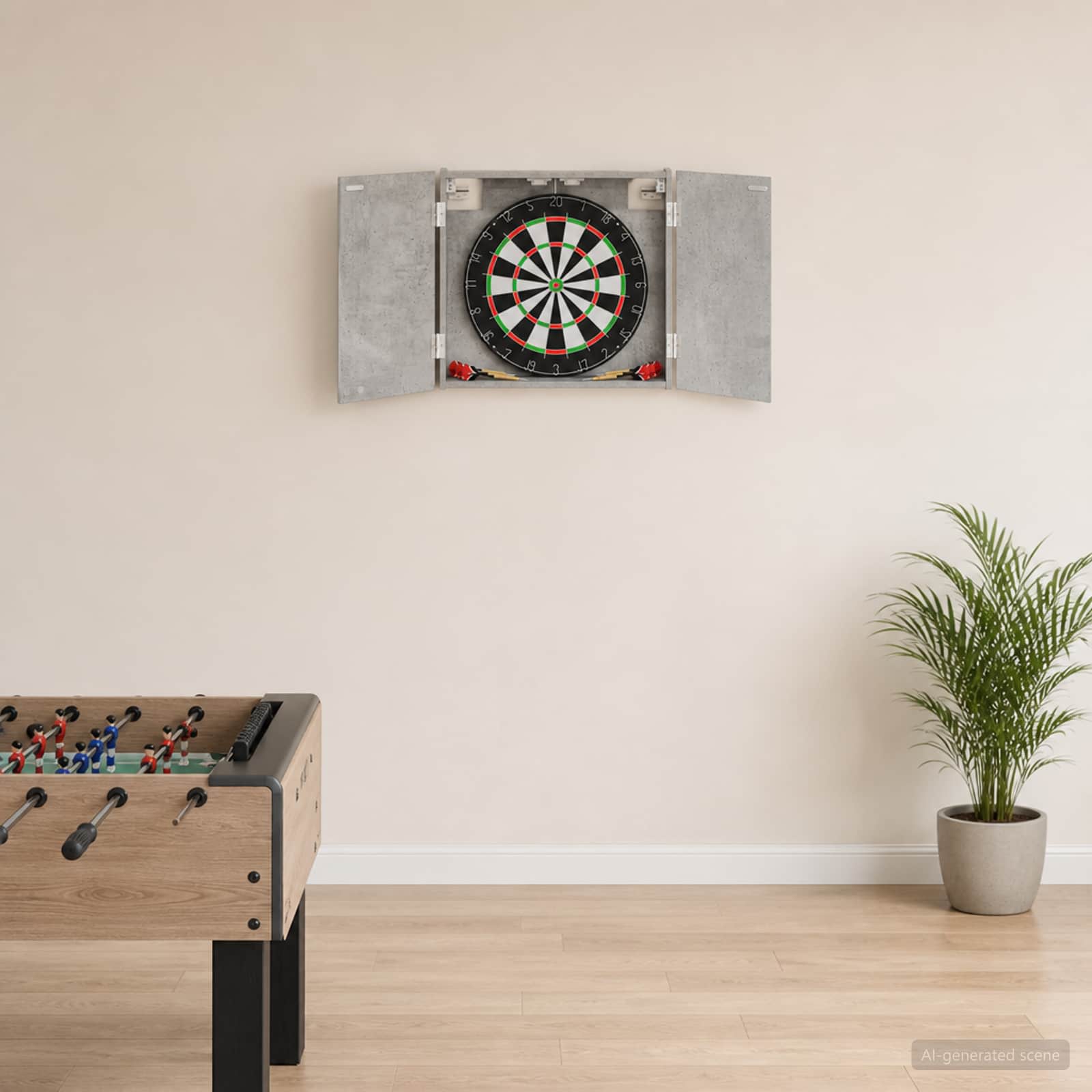 Dartboard Schrank Weiß 56 x 12 x 53,5 cm Holzwerkstoff