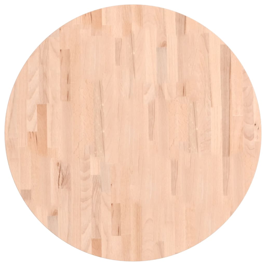 Tischplatte Ø30x1,5 cm Rund Massivholz Buche