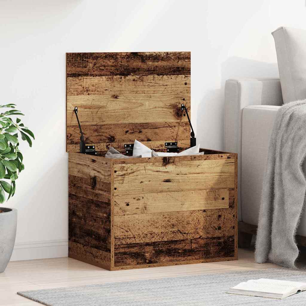 Aufbewahrungstruhe Weiß 84x42x46 cm Holzwerkstoff