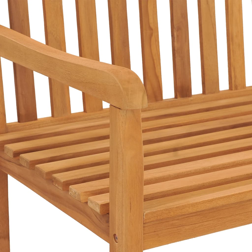 Gartenbank 114 cm Massivholz Teak