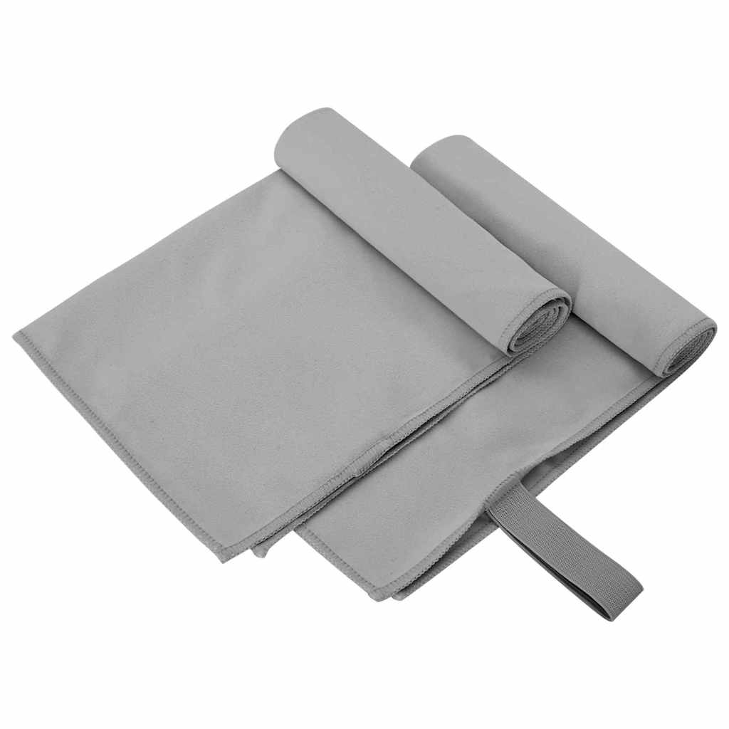 Sporthandtücher 2 pcs Schwarz 50 x 30 cm Polyester und Polyamid