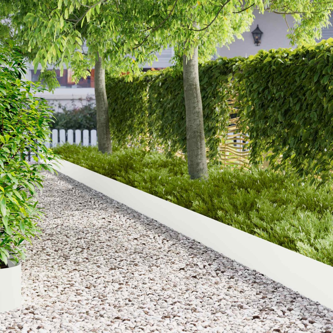 Raseneinfassung 10 pcs 100 x 12 cm Stahl Anthrazit