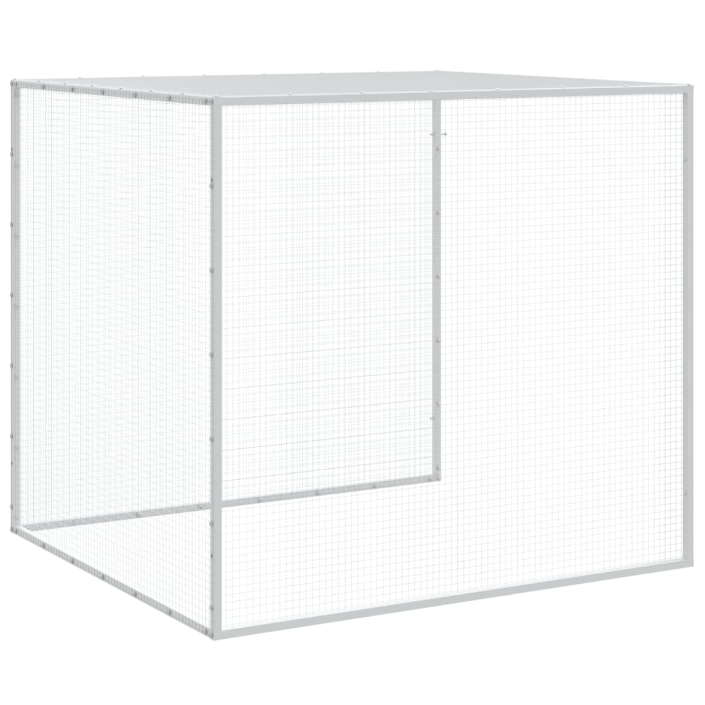 Hühnerkäfig mit Dach Anthrazit 103x98x90 cm Verzinkter Stahl