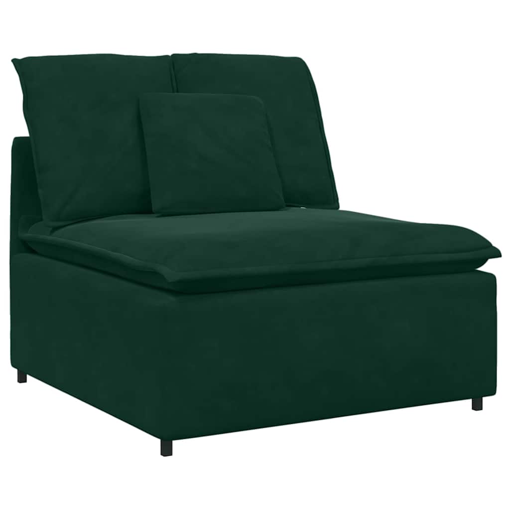 Modulares Sofa mit Kissen Blau
