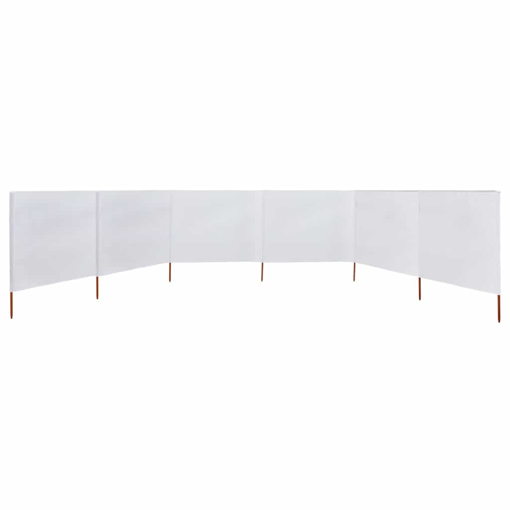3-teiliges Windschutzgewebe 400 x 120 cm Weiß