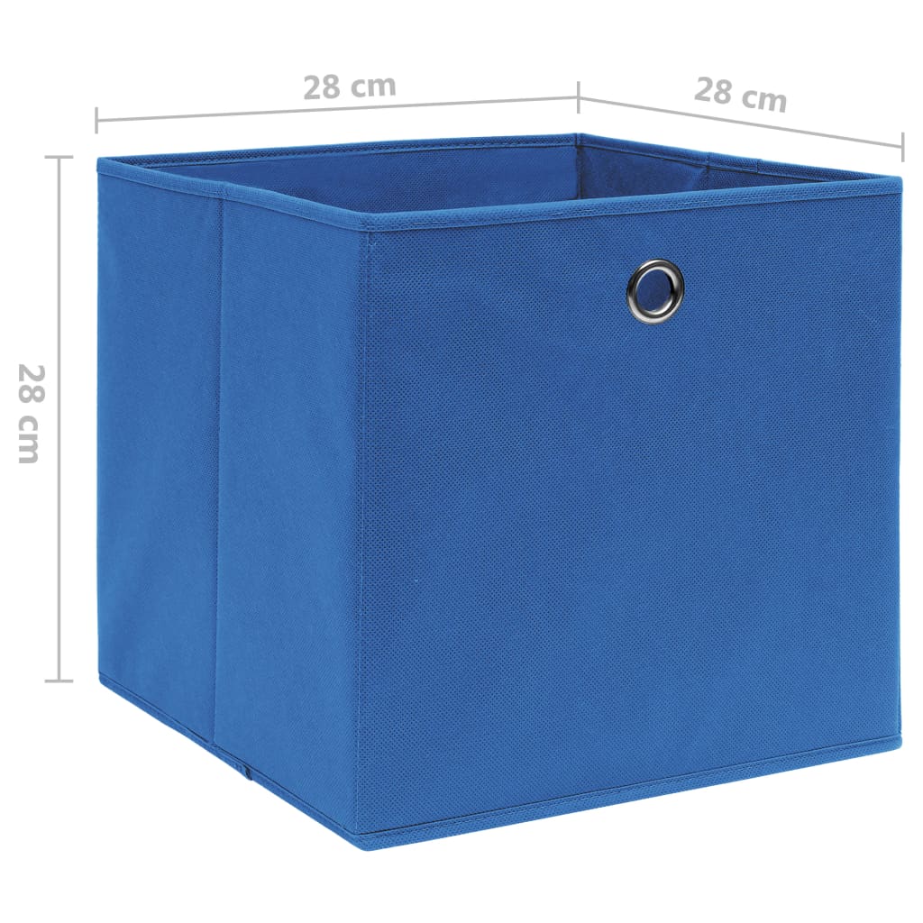 Aufbewahrungsboxen mit Deckeln 10 Stk. 28x28x28 cm Schwarz