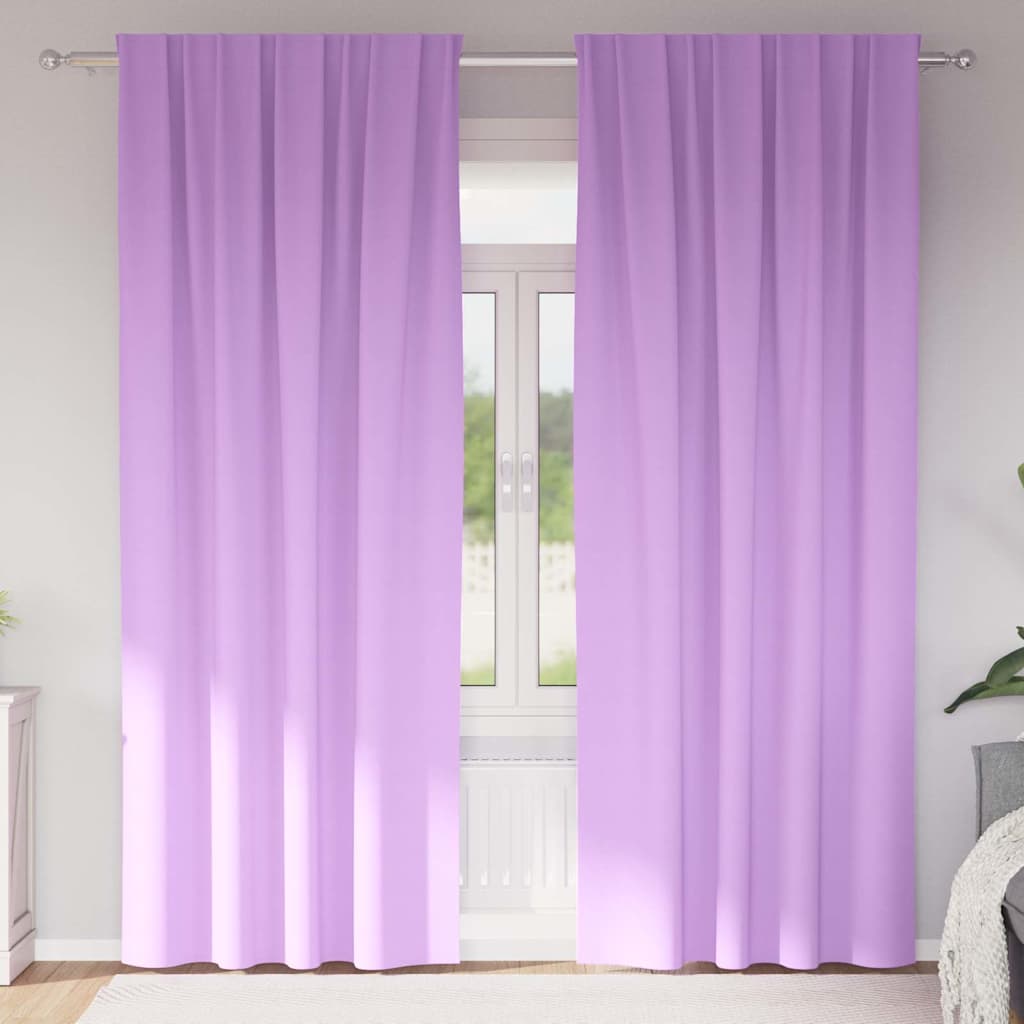 Verdunkelungs-Vorhänge mit Ringen 2 pcs Beige 140 x 140 cm
