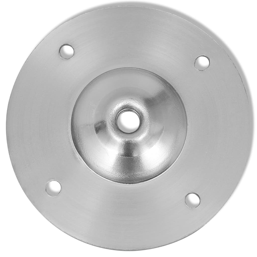 2 x Teleskopfuß Tischfuß Stützfuß Tischbein Chrom 710 mm-1100 mm
