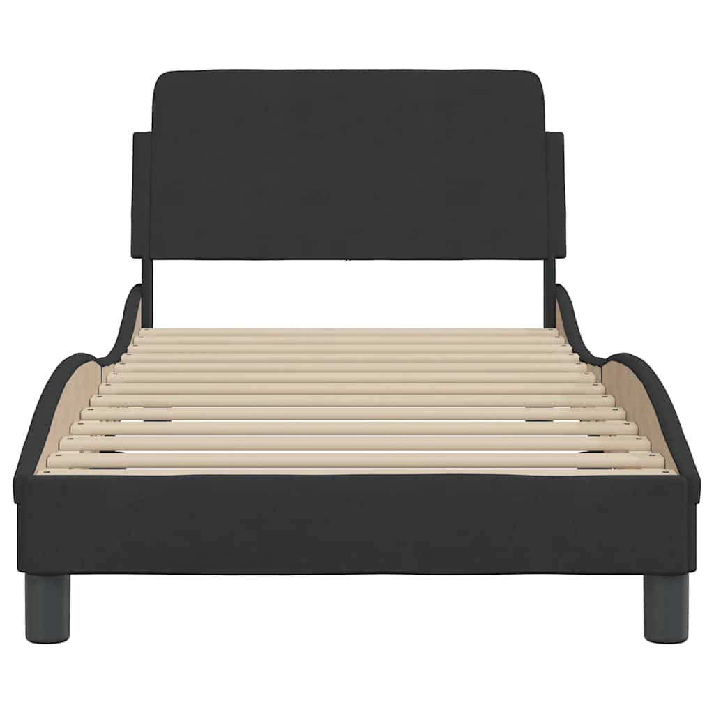 Bettgestell "Dover" Hellgrau 80x200 cm Samt