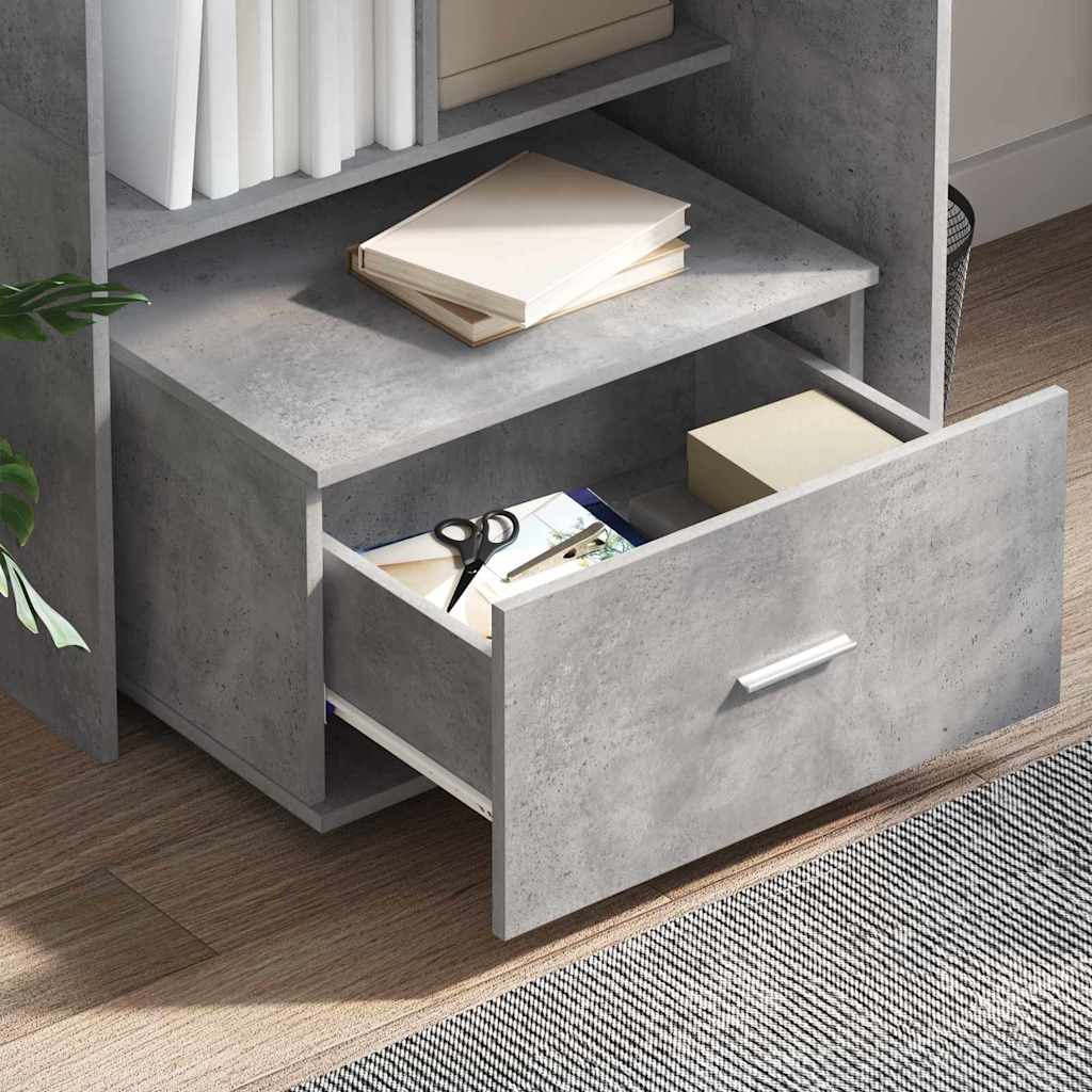 Schreibtisch mit Regal Weiß 131,5 x 50 x 106,5 cm Holzwerkstoff