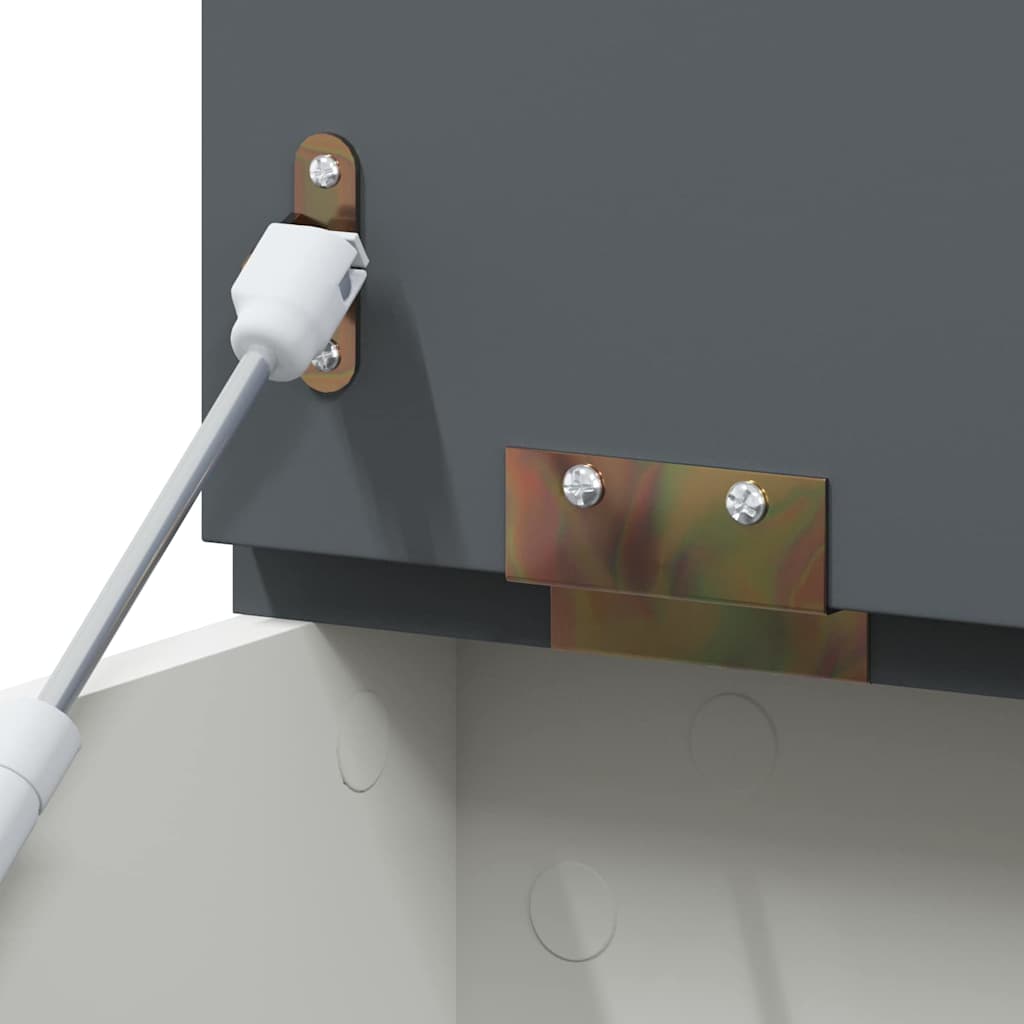 Box mit Stauraum und Tafelvorderseite ROROS Weiß Holzwerkstoff