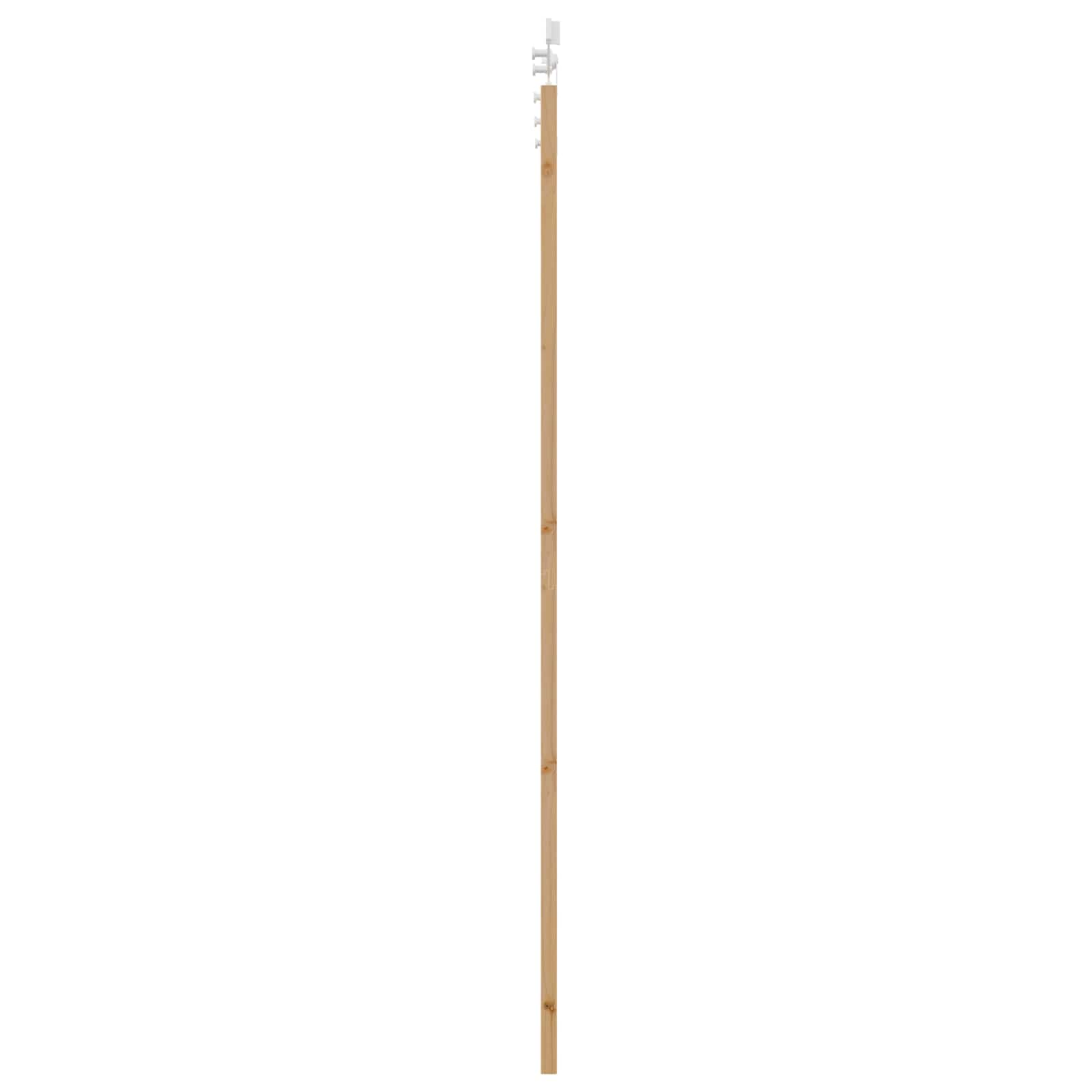 Schiebetür Natürlich und Schwarz 61 x 198,5 cm