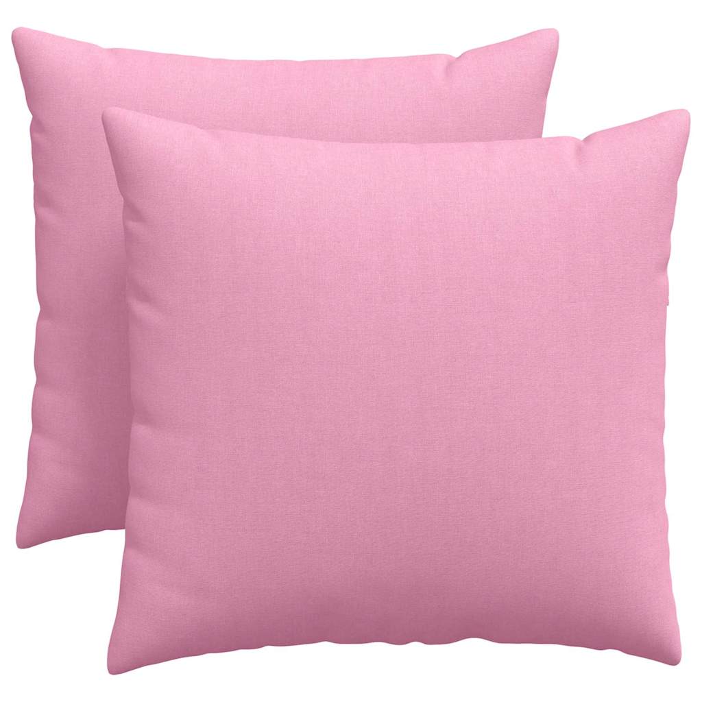 Sofakissen 2 pcs Hellgrau 50 x 30 cm Stoff