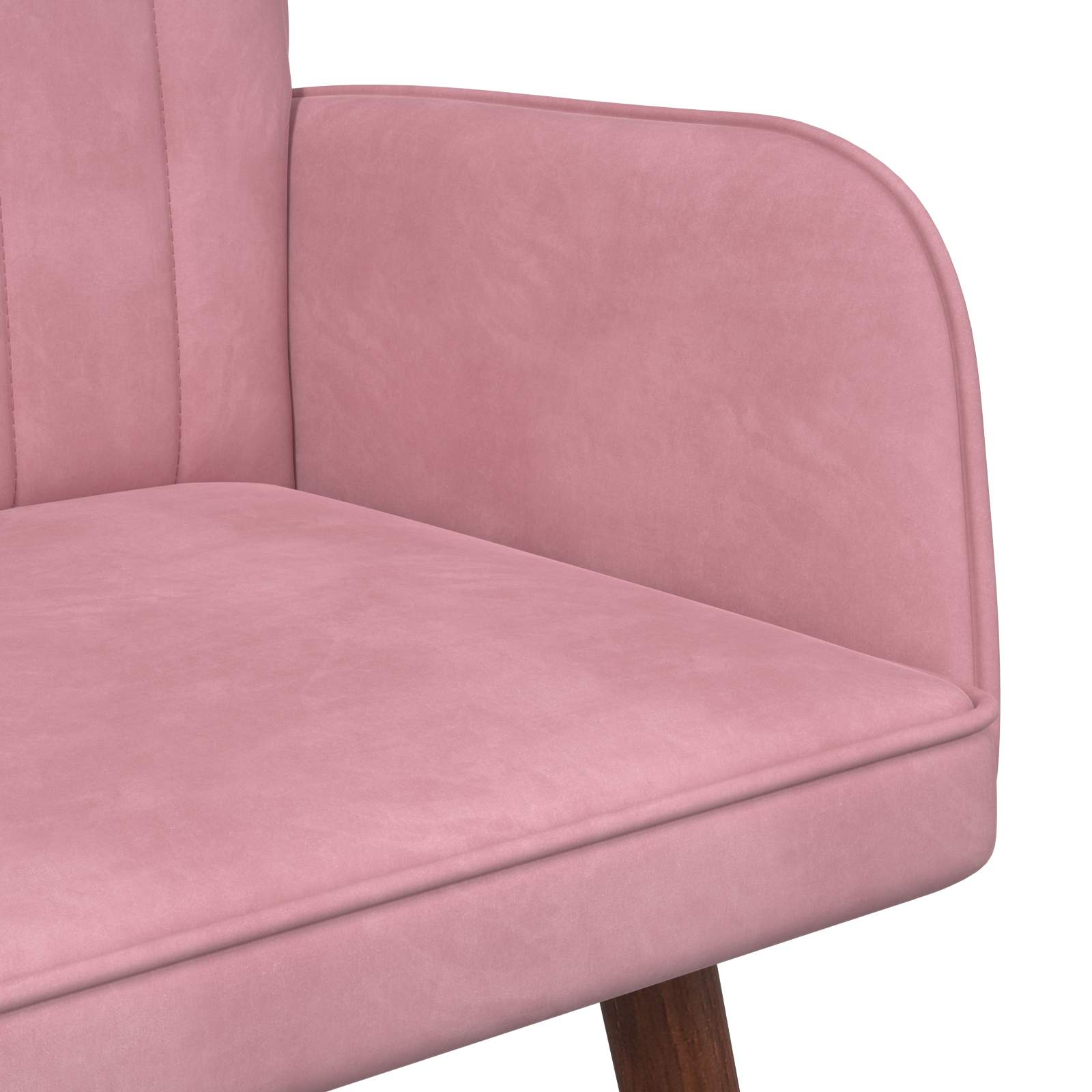 2-Sitzer Sofa Hellgrau 115 x 61 x 87 cm Samt (V)