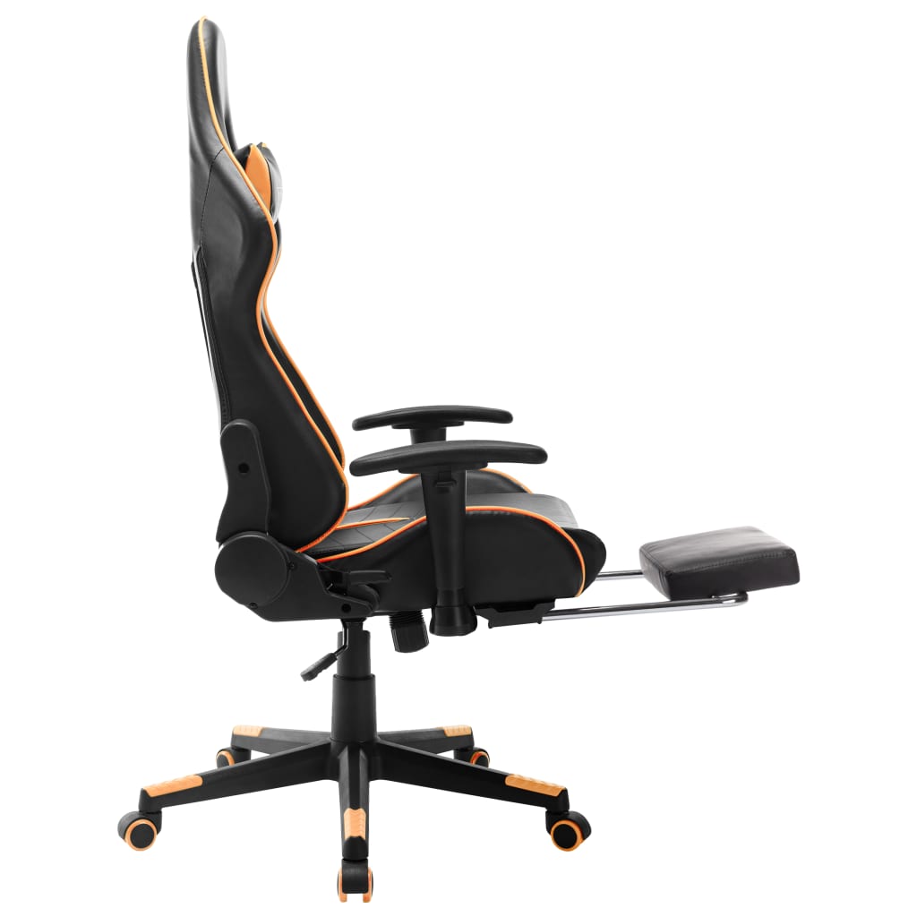 Gaming-Stuhl Schwarz und Blau Kunstleder