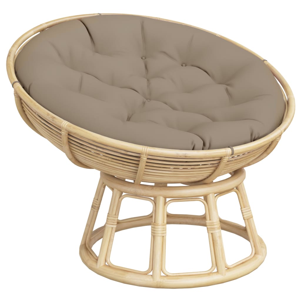 Kissen Rund Marineblau Ø 60x11 cm Oxford-Gewebe