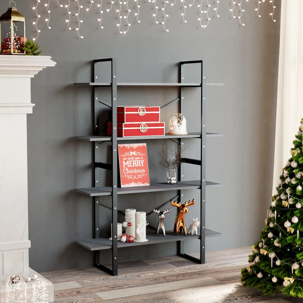 Bücherregal 2 Fächer Weiß 100x30x70 cm Holzwerkstoff
