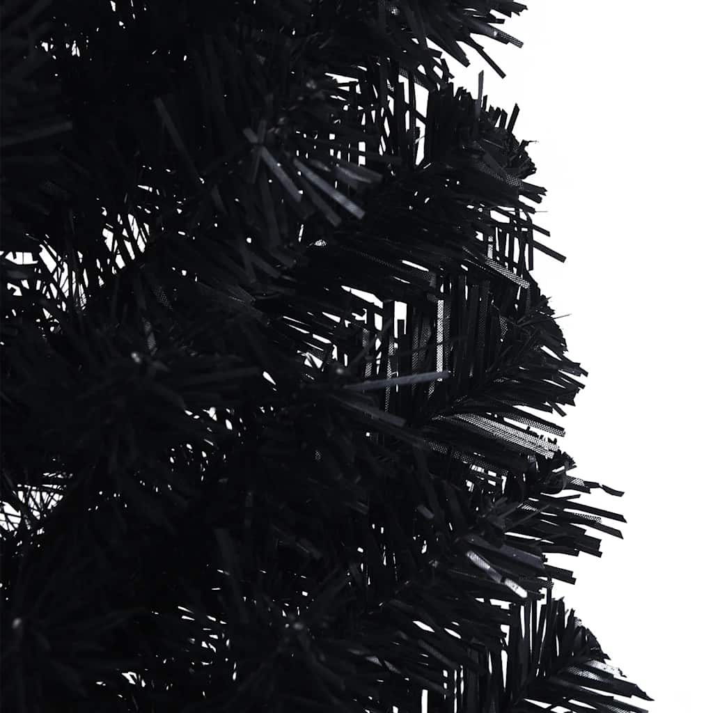 Künstlicher Halb-Weihnachtsbaum mit Ständer Grün 150 cm PVC