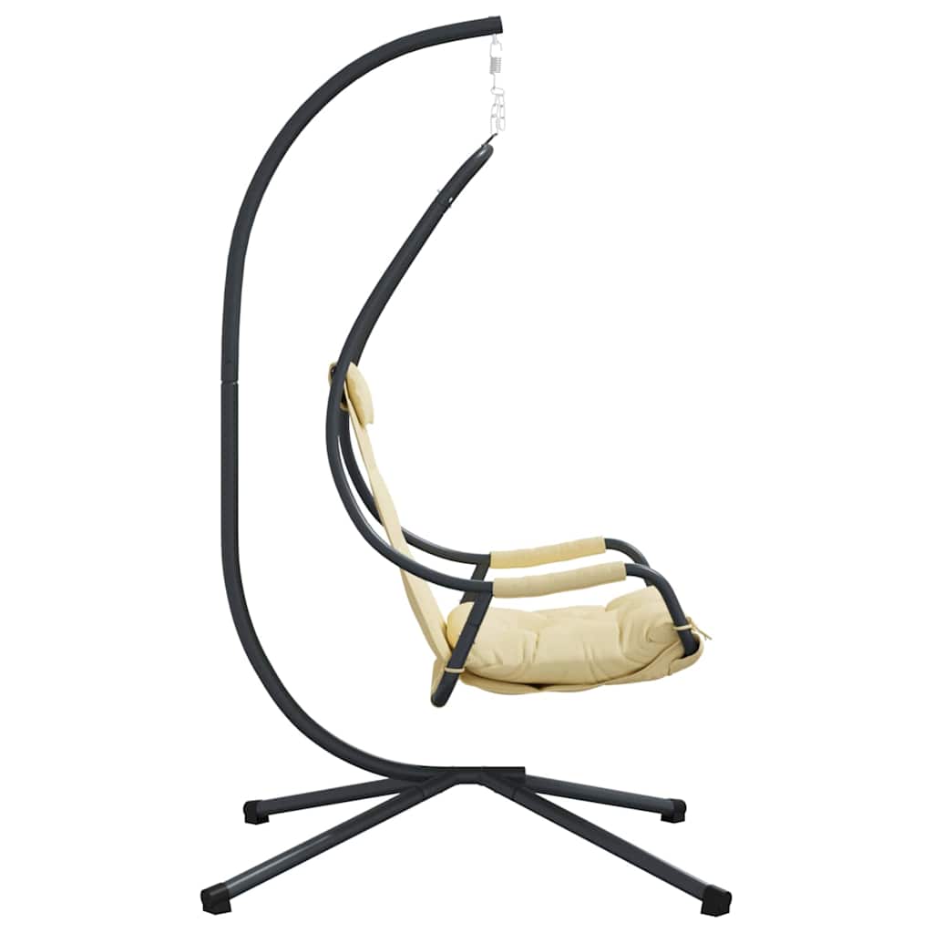 Hängendes Ei-Stuhl Anthrazit 94 x 107 x 196,5 cm Stahl
