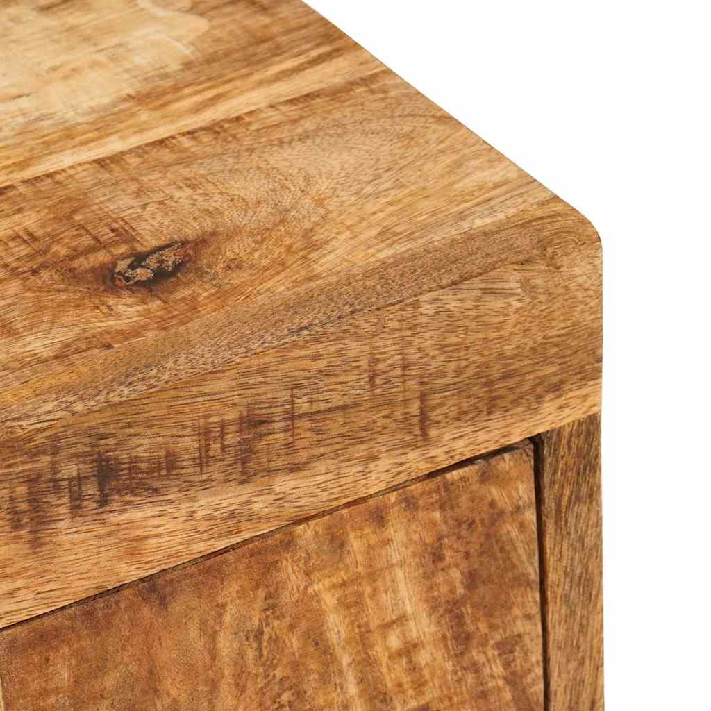 Nachttisch Braun 35 x 33 x 48 cm Massivholz Mango