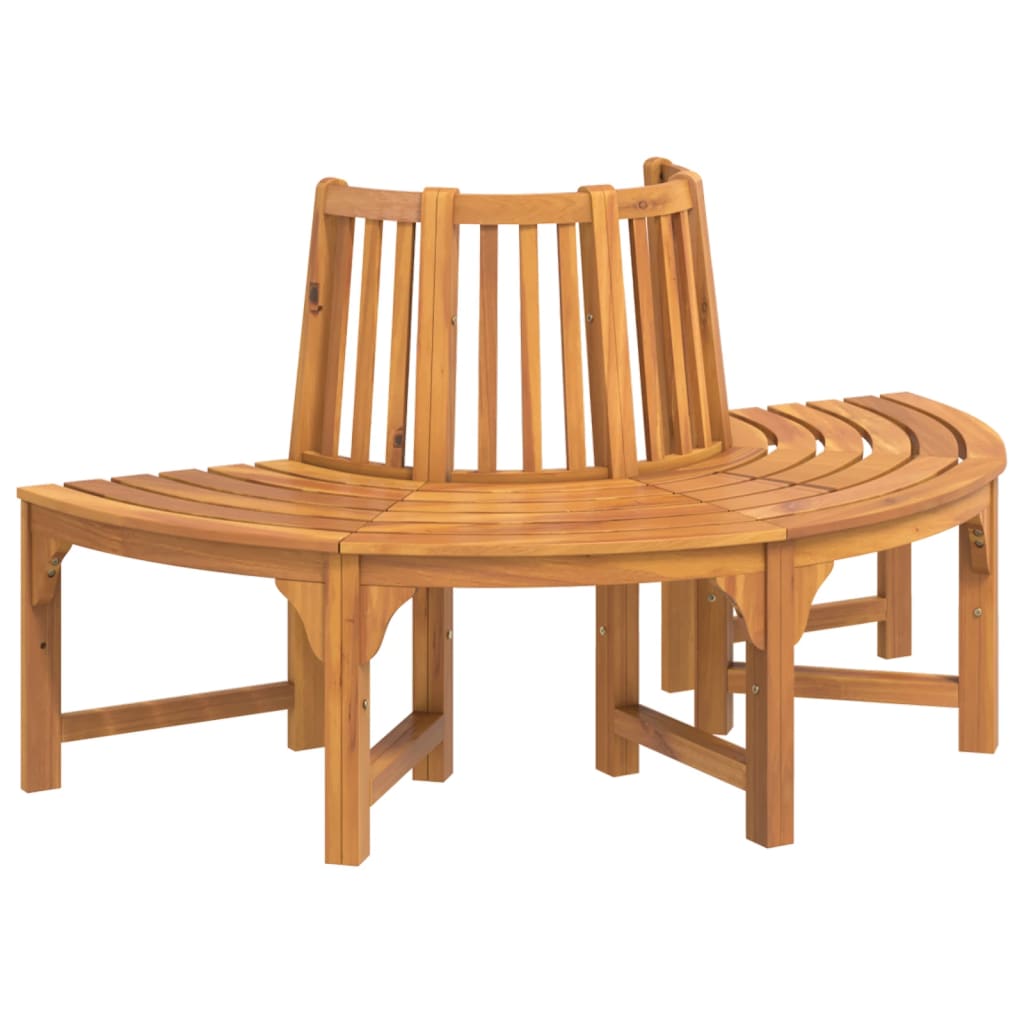 Baumbank Rund Ø208 cm Massivholz Eukalyptus