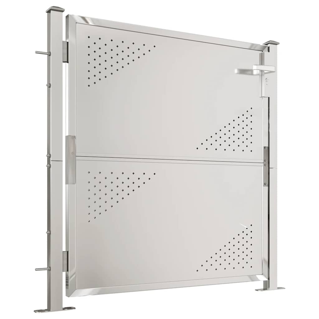 Gartentor 100 x 95 cm Edelstahl
