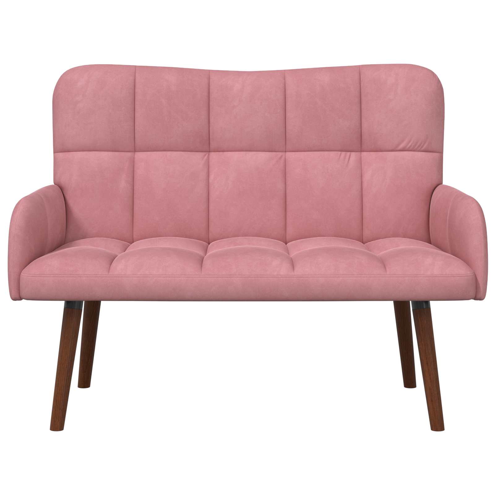 2-Sitzer Sofa Hellgrau 115 x 61 x 87 cm Samt (V)