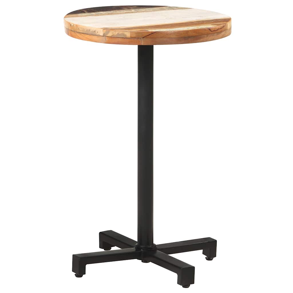 Bistrotisch Rund Ø60x75 cm Raues Mangoholz