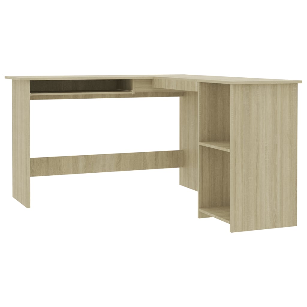 Eckschreibtisch in L-Form Weiß 120x140x75 cm Holzwerkstoff