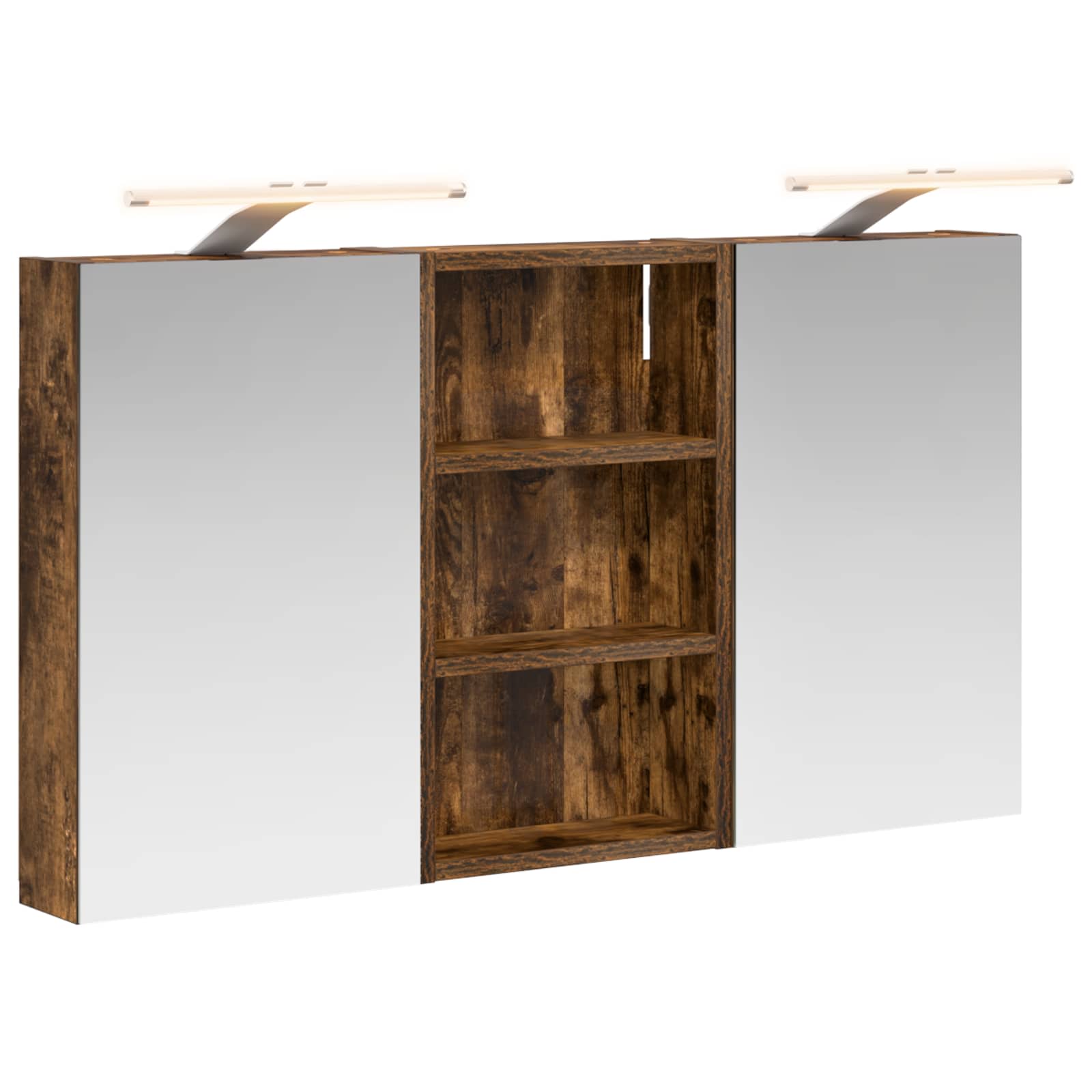 Badezimmerschrank-Set 3 pcs 80 x 10,5 x 50 cm Holzwerkstoff