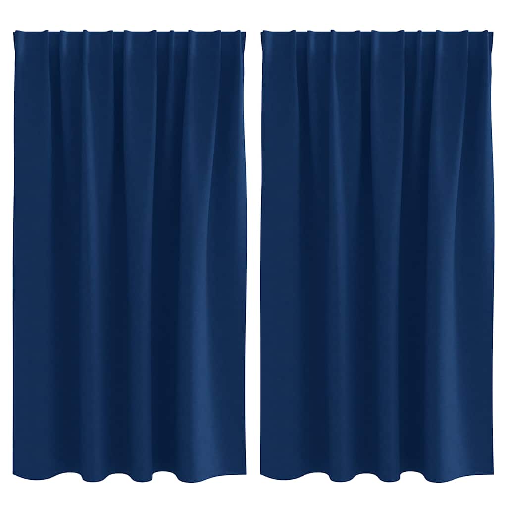 Verdunkelungs-Vorhänge mit Ringen 2 pcs Beige 140 x 140 cm