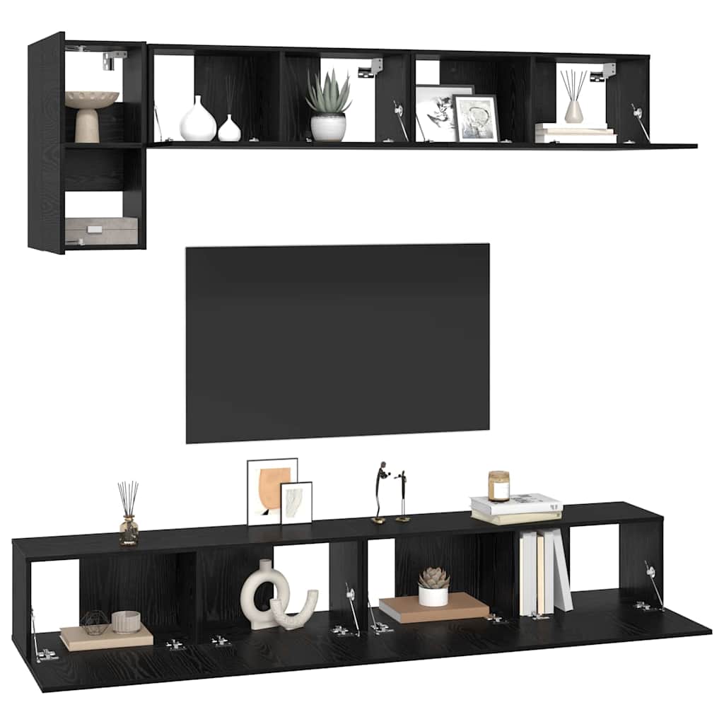 5-tlg. TV-Schrank-Set Weiß Holzwerkstoff